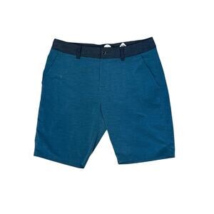 Kavu Shorts Mens 36 Pockets Lightweight Outdoors Green/Gray Chino Adult Casual